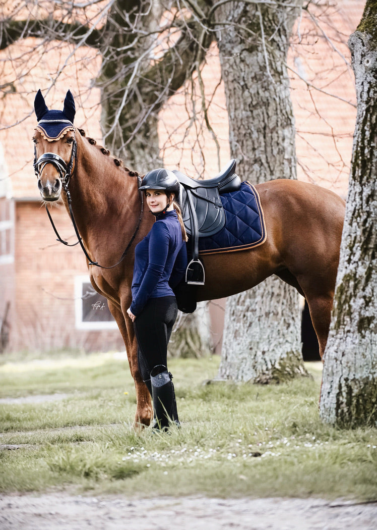 Schabrackenset – BLAU/CREME