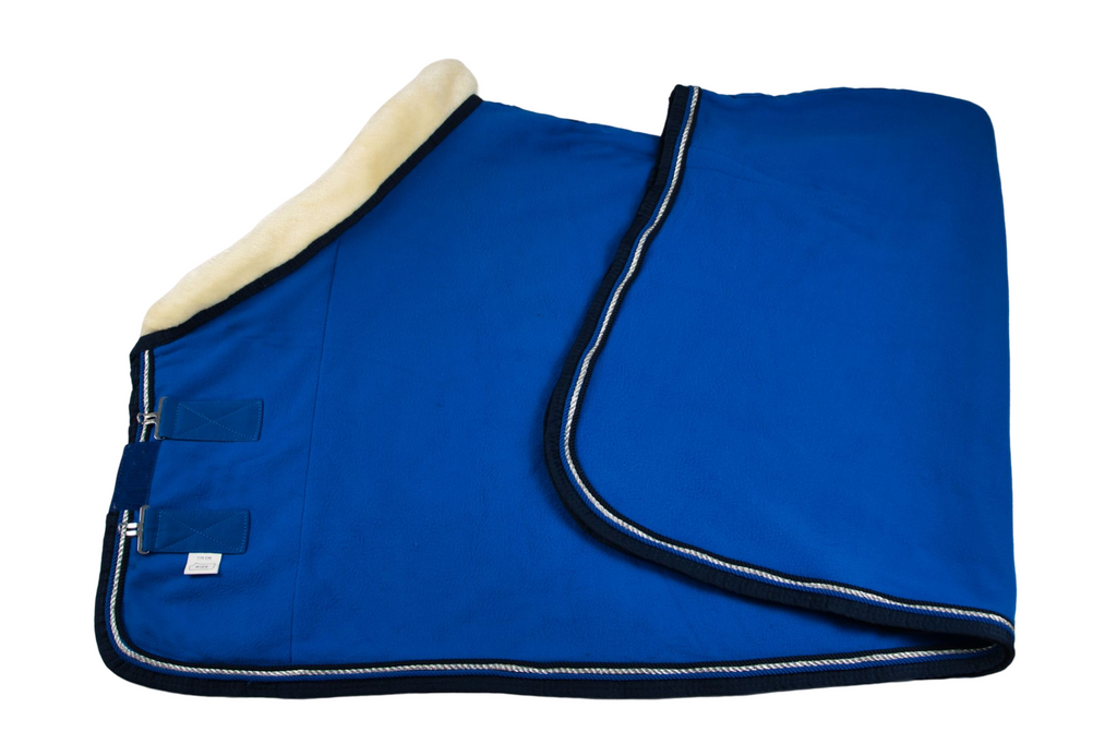 Fleece Abschwitzdecke Royalblau-Blau