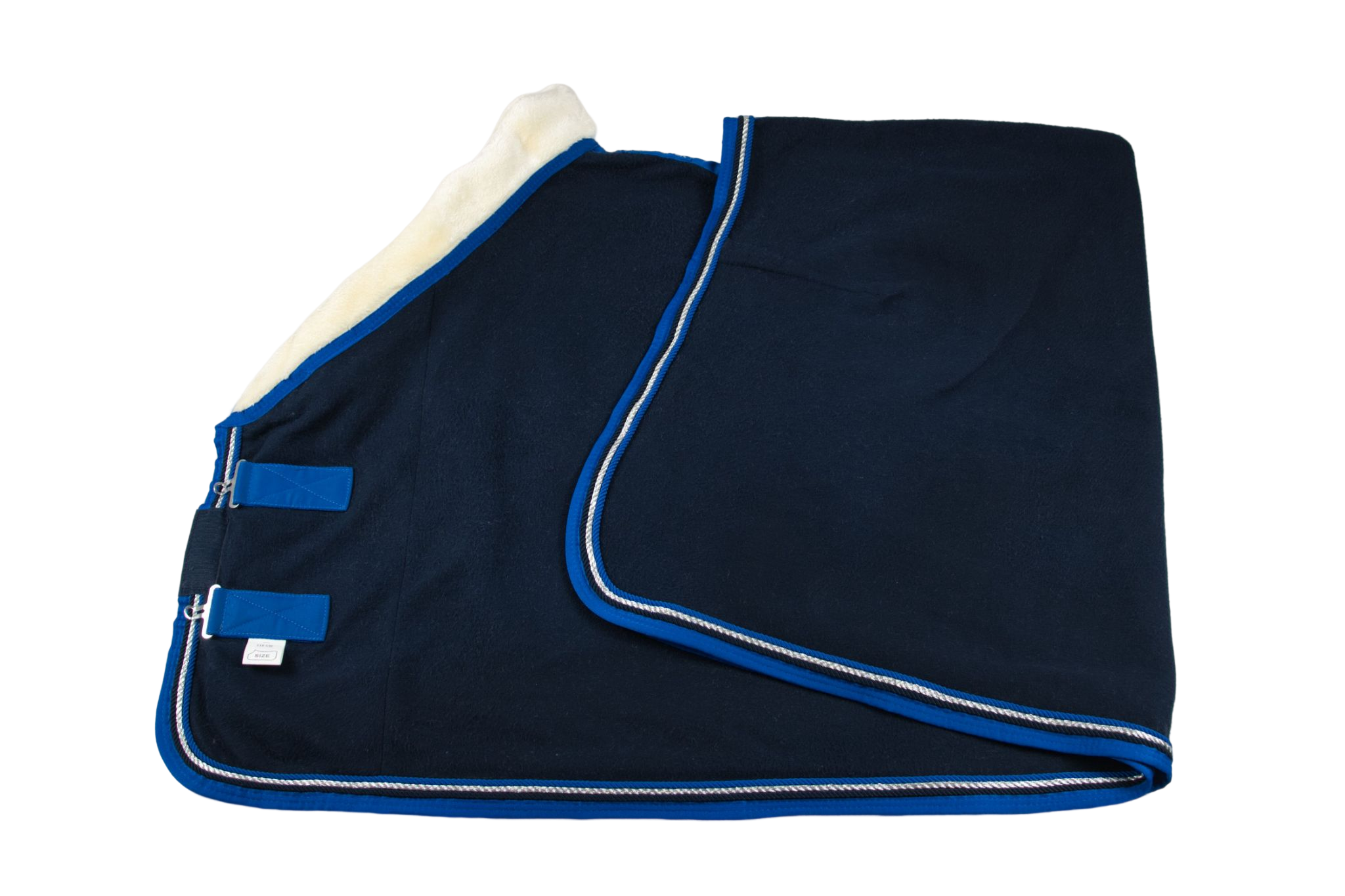 Fleece Abschwitzdecke Blau-Royalblau