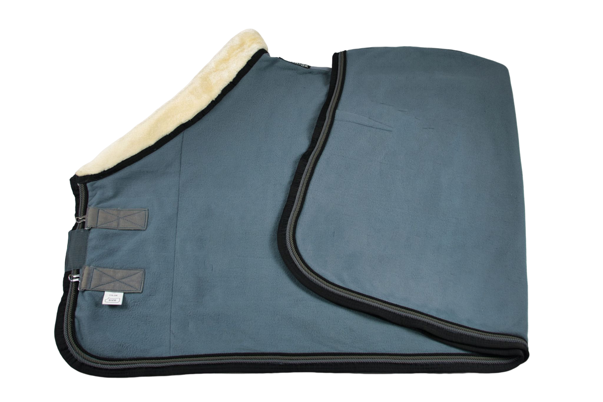 Fleece Abschwitzdecke Vintage-Schwarz