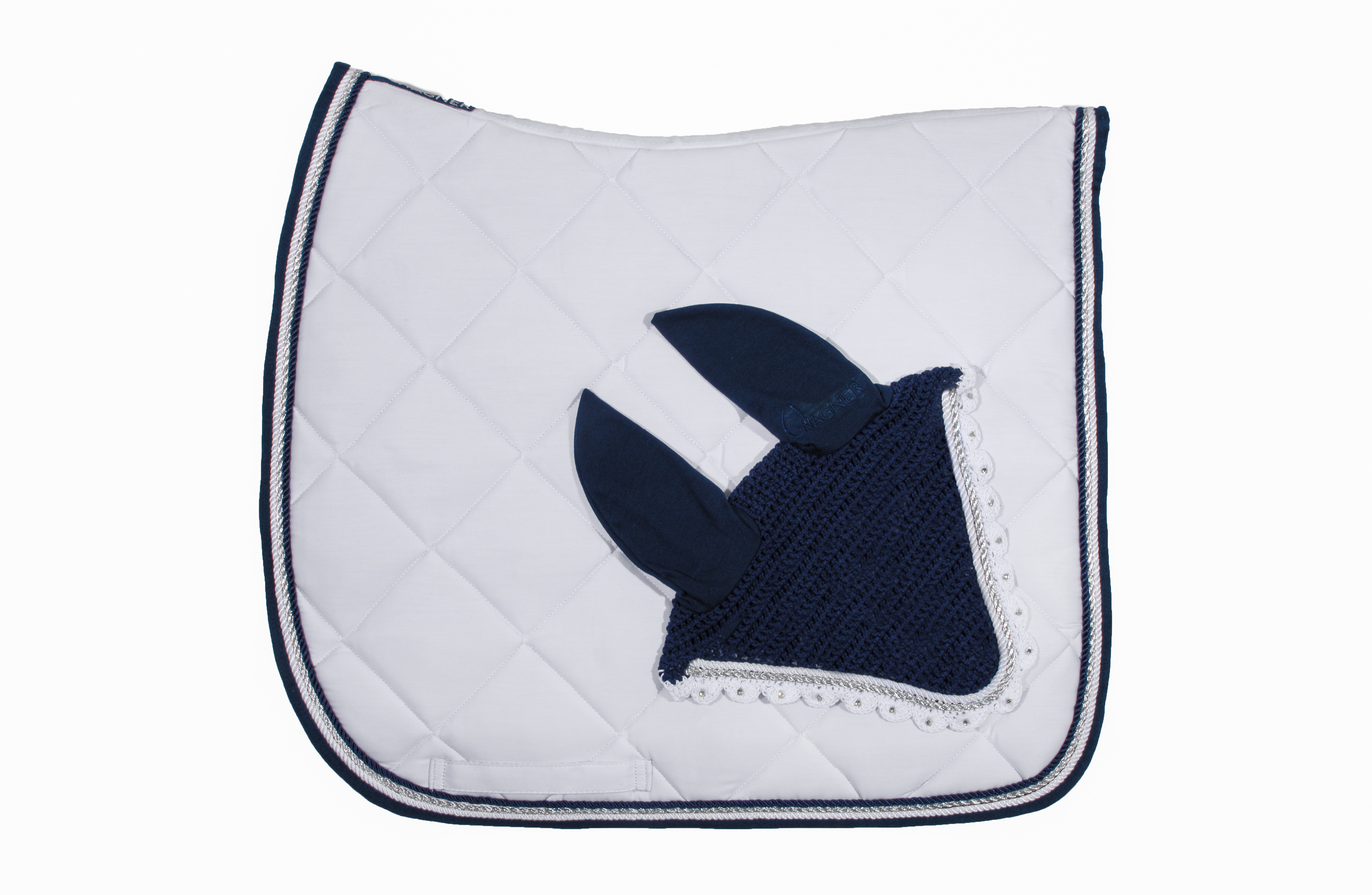 Schabrackenset – WEISS/BLAU