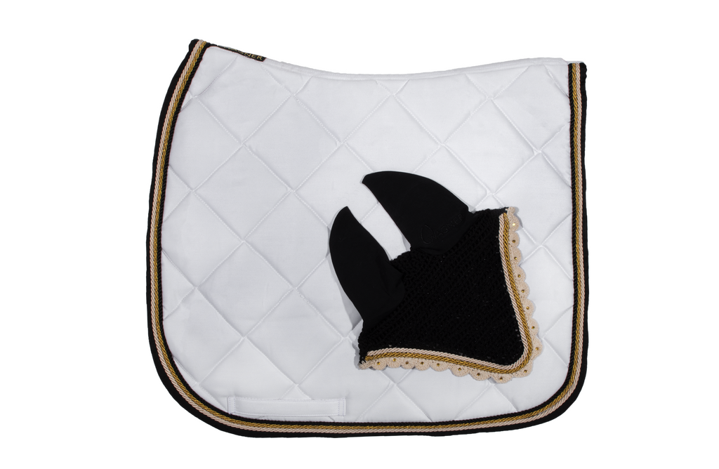 Schabrackenset – WEISS/GOLD