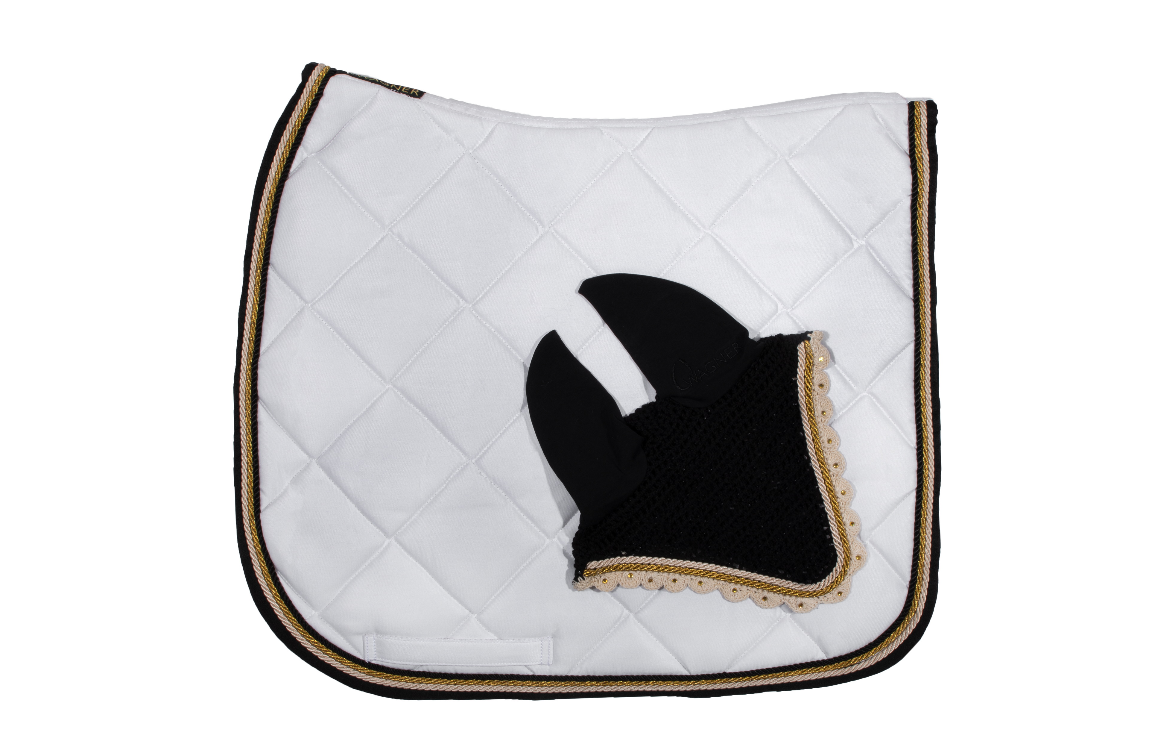 Schabrackenset – WEISS/GOLD