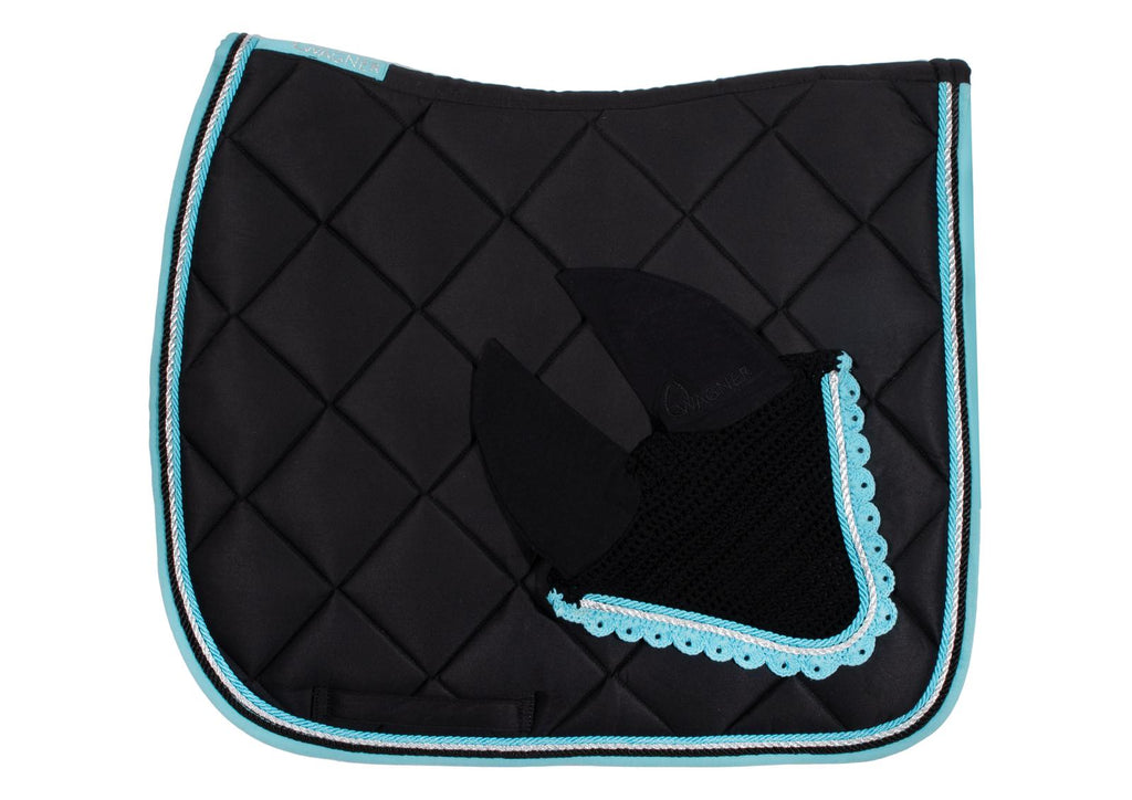 Schabrackenset – SCHWARZ/TÜRKIS