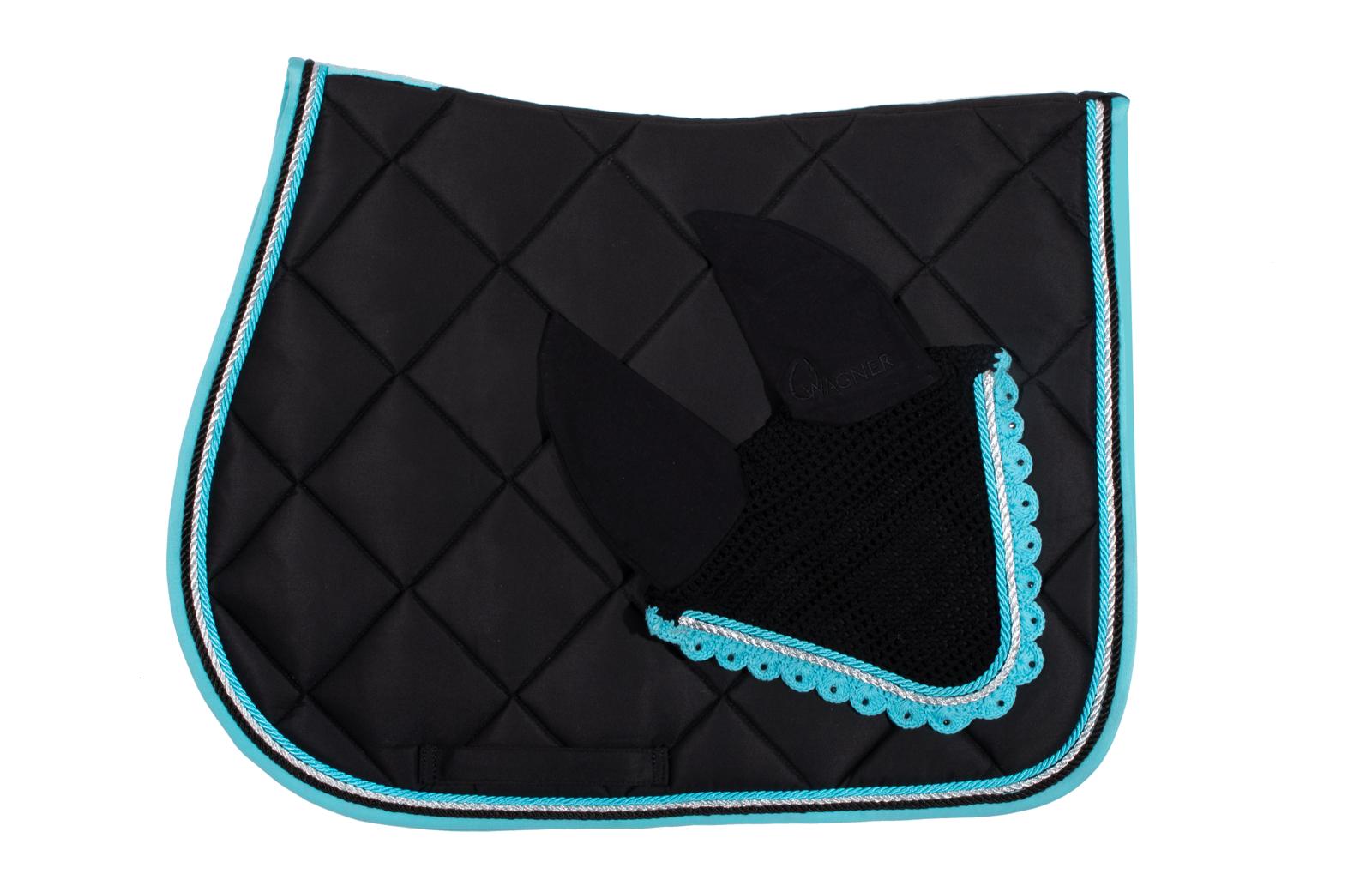 Schabrackenset – SCHWARZ/TÜRKIS