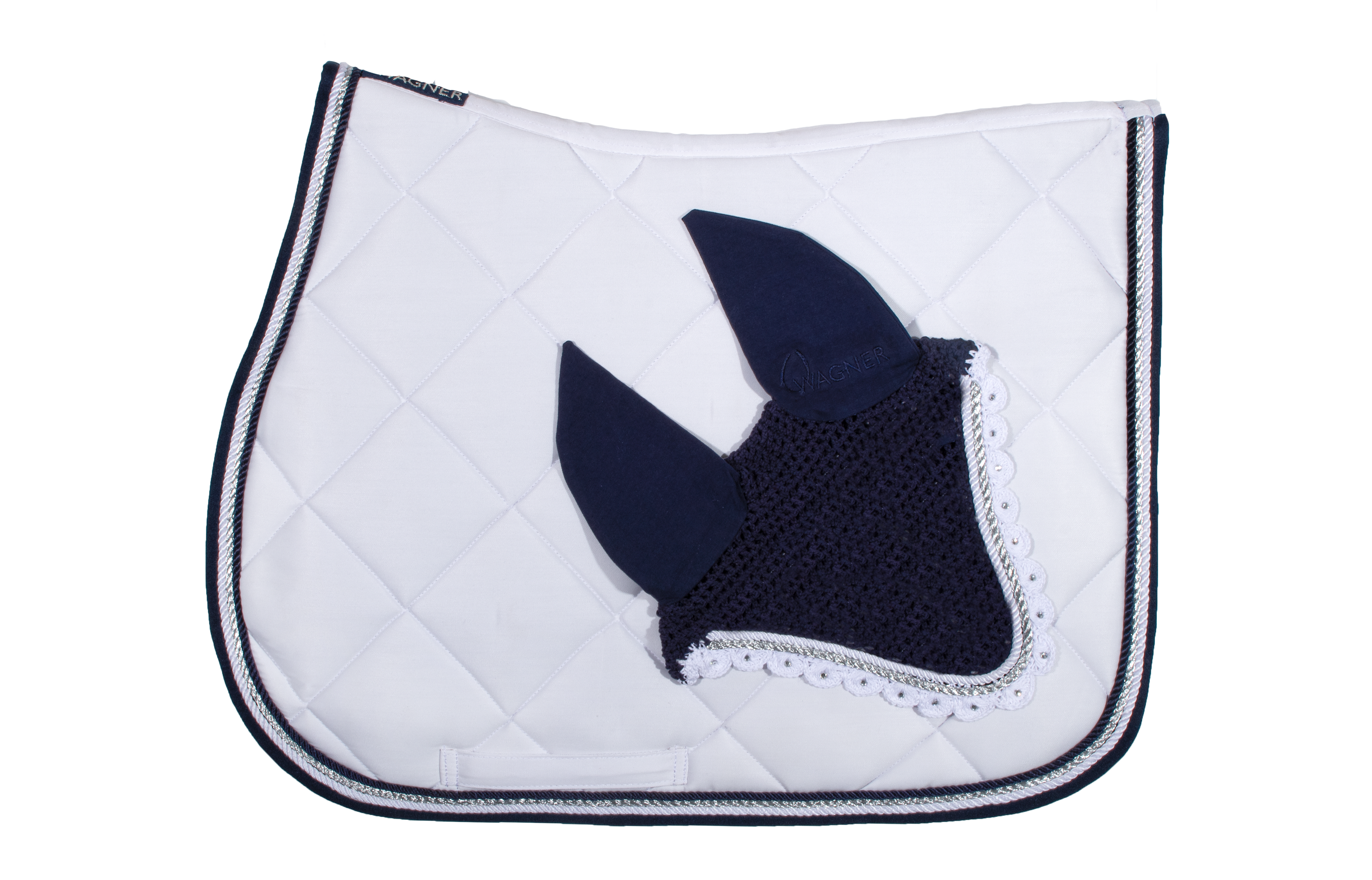 Schabrackenset – WEISS/BLAU