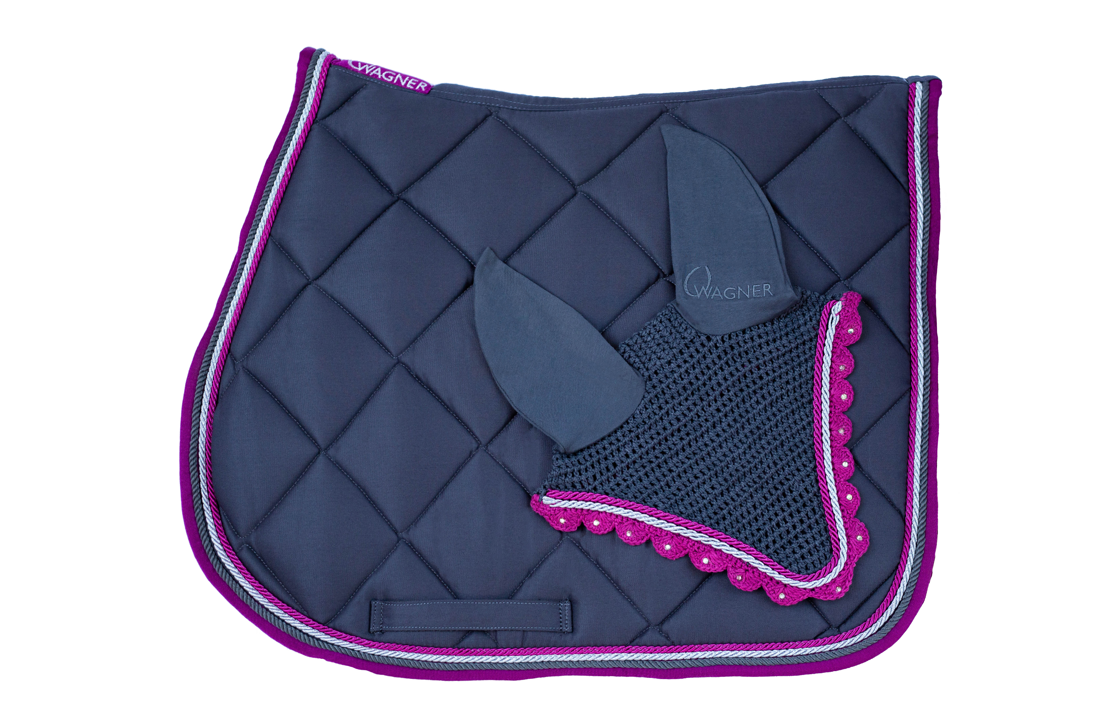 Schabrackenset – GRAU/MAGENTA